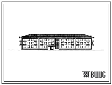 Типовой проект 164-52-214с Общежитие для рабочих и служащих на 100 мест (с жилыми комнатами на 3 и 4 человека). Для строительства в районах сейсмичностью 7 и 8 баллов во 2В и 3В климатических подрайонах Казахской ССР