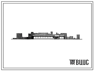 Типовой проект 272-13-36с Унифицированное здание магазина торговой площадью 400 м2 с двумя технологическими планировками (Универсам и Гастроном) в полносборных конструкциях ИИС-04 и вариантом наружных стен из кирпича, для строительства в 4В и 4Б климатиче