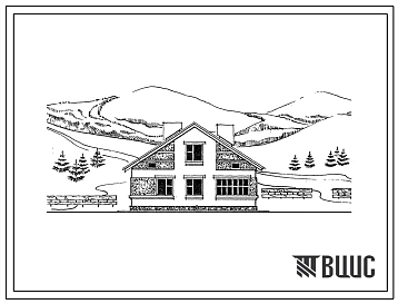 Типовой проект 144-24-269.13.87 Одноквартирный мансардный жилой дом с 3-комнатной квартирой (для индивидуальных застройщиков западных районов УССР)