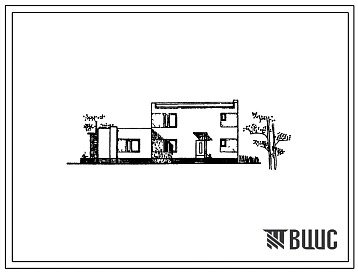 Типовой проект 144-40-26с Жилые дома для сельской застройки с частью квартир для трех поколений (бабушек, дедушек, родителей и детей), одноквартирный жилой дом с шестикомнатной квартирой (блокировка 4-2).
