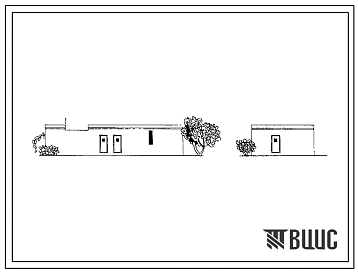 Типовой проект 224-9-33 Хозяйственный сарай с овощехранилищем станций юных натуралистов на 220 и 140 мест. Стены из кирпича.