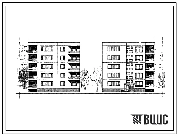 99-013/1 Блок-секция пятиэтажная 15-квартирная торцевая правая (однокомнатных 1Б — 5, двухкомнатных 2Б — 5, трехкомнатных 3А — 5) с вариантом встроенных подсобных помещений для торговых и бытовых помещений. Для строительства в IВ климатическом подрайоне,