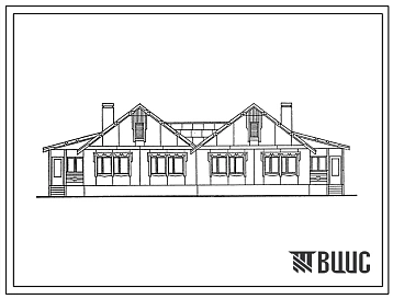 Типовой проект 181-231-4.13.88 Одноэтадный двухквартирный жилой дом с трехкомнатными квартирами для производства на тамбовском комбинате полносборного домостроения