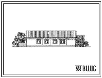 Типовой проект 181-121-81/1 Одноэтажный двухквартирный жилой дом с трехкомнатными квартирами.