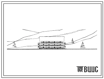 Типовой проект 244-4-25с Летний трехэтажный спальный корпус коридорного типа на 95 мест, для туристских баз.
