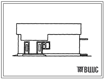 Типовой проект 817-241с.86 Двухкомнатный бригадный чабанский дом (с чердачным перекрытием)