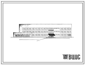 Типовой проект 242-1-22с Лечебный корпус санатория на 511 мест кардиологического профиля для строительства в 4 климатическом районе, сейсмичностью 7 и 8 баллов