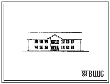 Типовой проект 264-20-57 Административное здание на 25 рабочих мест (симметричное решение)