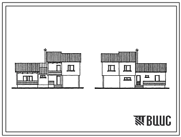 Типовой проект 148-153-27с.13.87 1-2 этажный четырехкомнатный жилой дом (блок-дом) из монолитного железобетонна для сельского государственного строительства (для Грузинской ССР)