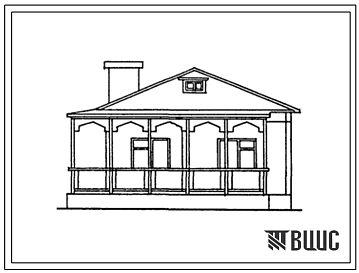 Типовой проект 181-203-17с.13.86 Одноэтажный одноквартирный 3-х комнатный жилой дом (для Азербайджанской ССР)