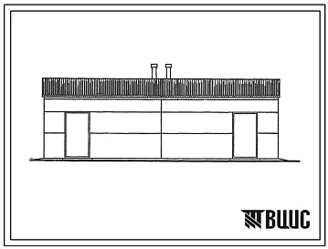 Типовой проект 191-000-609.13.87 Хозяйственная постройка для скота и птицы. Тип III. Стены из трехслойных железобетонных панелей. Общая площадь 50 м2 (СТЕНЫ ИЗ КЕРАМЗИТОБЕТОННЫХ ПАНЕЛЕЙ, Для Республики Калмыкия, Одноэтажные, Для Тверской области Хозяйстве