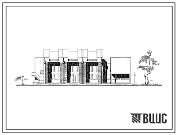 Типовой проект 265-12-164с Сельский клуб со зрительным залом на 400 мест