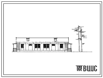 Типовой проект 183-115-53 Одноэтажный двухквартирный жилой дом с двухкомнатными квартирами. Для строительства в 1В климатическом подрайоне.