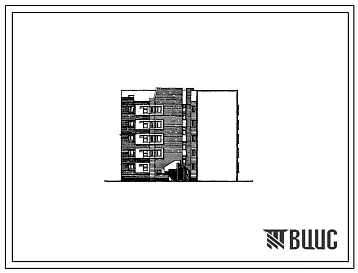 Типовой проект 68-010 Пятиэтажная блок-секция угловая правая на 25 квартир (однокомнатных 1Б-11, двухкомнатных 2Б-9, трехкомнатных 3А-1, 3Б-4). Для строительства в 1А, 1Б, 1Г, 1Д климатических подрайонах