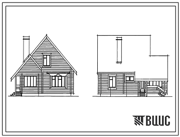 Типовой проект 146-214-11.87 Одноквартирный 4-комнатный дом брусчатой конструкции