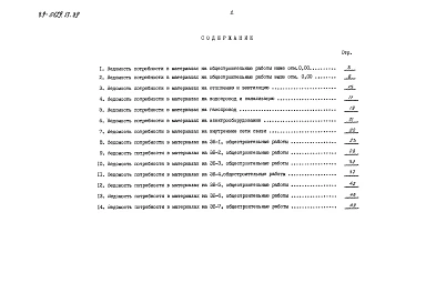 Альбом 4 Ведомости потребности в материалах