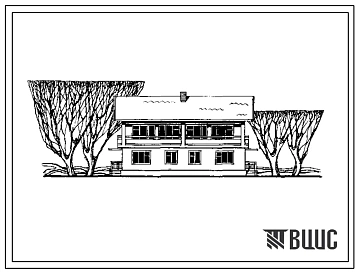 Типовой проект 144-24-19 Двухквартирный дом с 3-х комнатными (большими) квартирами в двух уровнях