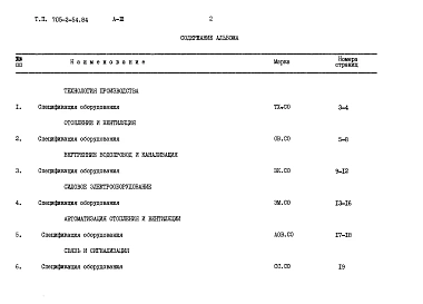 Альбом 3 Спецификации оборудования