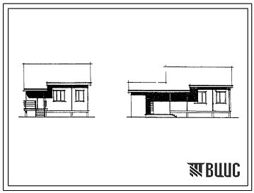 Типовой проект 181-139-3М/75 Одноэтажная блок-квартира типа 4Б.