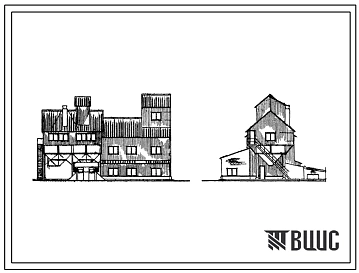 Типовой проект 812-33 Зерноочистительно-сушильный комплекс КЗС-10-2Б с зерносушилкой СЗСБ 4х2 (вариант с деревянными прогонами стен и покрытия)