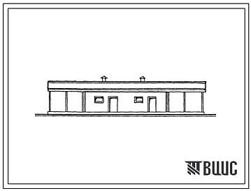 Типовой проект 191-000-445.13.86 Полносборное блокированное хозяйственное здание с совмещенной крышей. (Ввод опубл. в И-11-86). Для Латвийской ССР