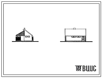 Типовой проект 284-9-29 Наземный туалет на 4 места (с отоплением и водопроводом) для строительства в Литовской ССР