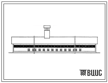 Типовой проект 802-38 Свинарник на 62 свиноматки для проведения опоросов в товарных фермах. Стены из кирпича.