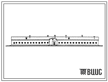 Типовой проект 802-96 Свинарник-откормочник на 1000 голов. Удаление навоза из каналов транспортером ТС-1 или гидросплавом.