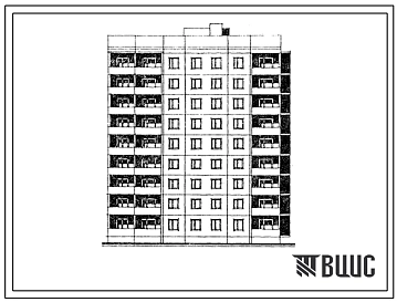 Типовой проект 96-062п.85 Блок-секция угловая торцевая 9-этажная 36-квартирная правая. Для строительства в 3В климатическом подрайоне (г.Волгодонск) на грунтах 2 типа просадочности.