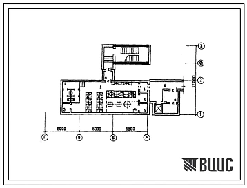 Типовой проект А-3-80(414-1-24) Склад несгораемых материалов в подвале производственного корпуса хлебзавода мощностью 30 тонн хлебобулочных и 0.7 тонн кондитерских изделий, (убежище на 80 человек, размеры убежища 20,02м на 12м, режимы вентиляции 1,2).