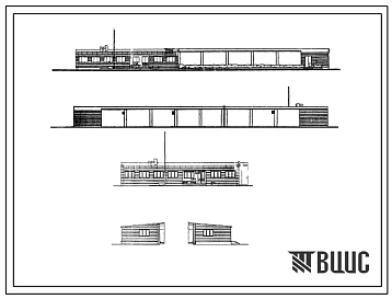 Типовой проект 2с-09-17 Закрытый тир с огневой зоной длиной 50 м (шифр 232-61 А)