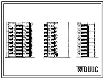 Типовой проект 125-013/1 Блок-секция девятиэтажная 36-квартирная угловая левая ( двухкомнатных 2Б — 18, трехкомнатных 3А — 9, 3Б — 9).
