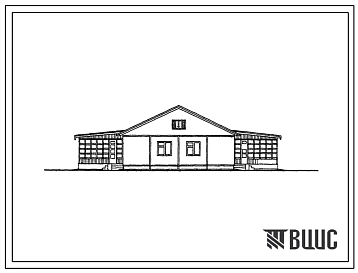 Типовой проект 181-57-2 1-этажный 2-квартирный панельный жилой дом с 5-комнатными квартирами для строительства в 1 строительно-климатической зоне.