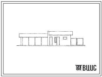 Типовой проект 194-000-50с Хозяйственные постройки к садовым домикам (навес для автомашины, кладовая для топлива, мастерская для ремонта, отделение для птиц, отделение для кроликов, кладовая, вольер). Для строительства в 4А климатическом подрайоне Туркмен