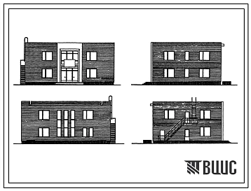 Типовой проект 264-21-23 Универсальное административное здание на 40 сотрудников для райцентров