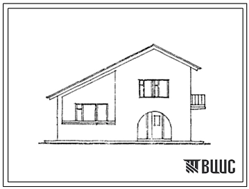 Типовой проект 143-17-99с.13.87 Одноквартирный 5-комнатный жилой дом в двух уровнях для государственного строительства (стены из крупных легкобетонных блоков). Для Грузинской ССР