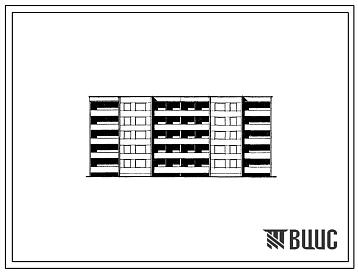 Типовой проект 88-019/1 Пятиэтажная рядовая с торцовым окончанием блок-секция на 30 квартир (двухкомнатных 2Б — 20, четырехкомнатных 4Б -10). Для строительства во IIВ климатическом подрайоне Белорусской ССР.