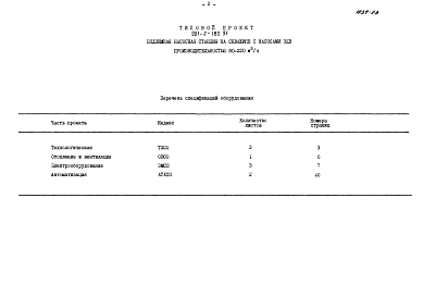 Альбом 3 Спецификация оборудования.         	          