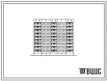 Типовой проект 112-026м.01.23.87 Блок-секция 9-этажная 71-квартирная для малосемейных 1А.1А.1Б.1Б.1Б.1Б.2Б.2Б. Конструктивный вариант с 3-х слойными панелями на гибких связях (для строительства в Тюменской области)