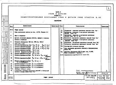 Альбом 13 Часть 9. Раздел 9.1 Общестроительные монтажные узлы и детали ниже отм. 0.000. Раздел 9.2 Общестроительные монтажные узлы и детали выше отм. 0.000. Раздел 9.3 Санитарно-технические узлы и детали