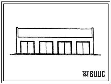 Типовой проект 816-2-36.13.88 Теплая стоянка на 14 тракторов. Для Белорусской ССР