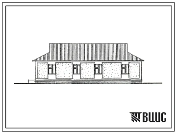 Типовой проект 144-000-966с.93 Дом с пятикомнатной квартирой. Общая площадь 145 м2 (СТЕНЫ ИЗ СЫРЦОВОГО КИРПИЧА, УСИЛЕННЫЕ СЕТЧАТЫМ АРМИРОВАНИЕМ, Перекрытия деревянные. Полное инженерное благоустройство. Ориентация свободная, Сейсмичность 7 и 8 баллов