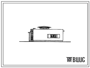 Типовой проект 184-40-101.86 Одноэтажный жилой дом с четырехкомнатной квартирой типа 34Б (правый)
