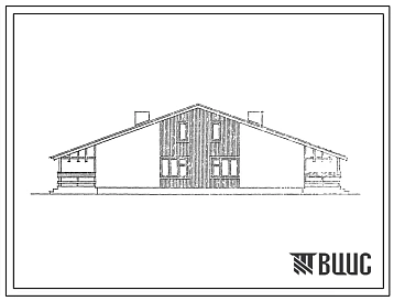 Типовой проект 188-188-10.3.87 1-этажный 2-квартирный жилой дом с 3-комнатными квартирами со стенами из монолитного бетона. 1,2,3 уровни инженерного обеспечения. Для Нечерноземной зоны РСФСР.