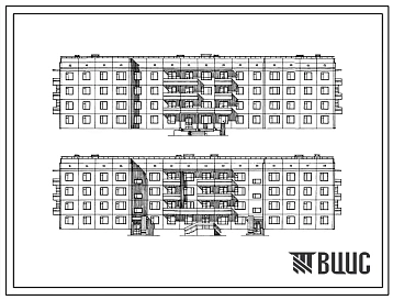 Типовой проект 161-94-97.83 Общежитие 4-этажное на 196 мест для рабочих и служащих