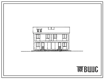 Типовой проект 143-18-18с Двухэтажный дом на 2 пятикомнатные квартиры типа 5Б в двух уровнях. Для строительства в 3В климатическом подрайоне, 4 климатическом районе Армянской ССР сейсмичностью 7 и 8 баллов