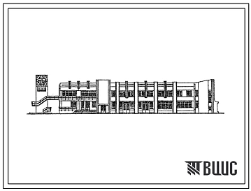 Типовой проект 231-1-135-121 Универсальный общественно-бытовой корпус для профессионально-технического училища со средней общеобразовательной подготовкой механизаторов сельского хозяйства на 540 учащихся. Здание двух этажное в конструкциях серии 135. Стен