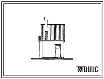 Типовой проект 198-235-10.86 Хозяйственный сарай для хранения инвентаря и твердого топлива со встроенным погребом. Для индивидуального строительства в сельской местности