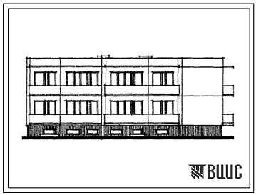 Типовой проект 111-35-11/1 Крупнопанельный шестиквартирный жилой дом. Для строительства в сельской местности Литовской ССР.