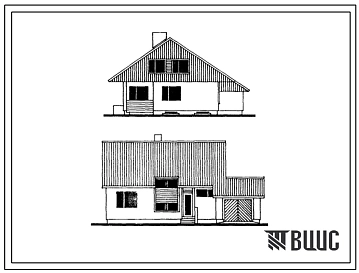 Типовой проект 183-23-74 Пятикомнатный мансардный жилой дом.